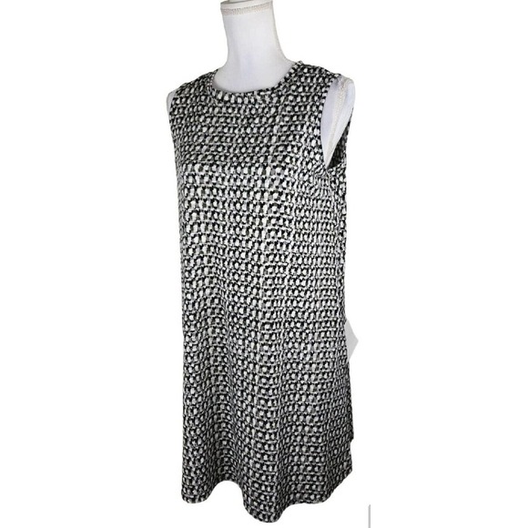 APT. 9 ~Woman Size16W-22W~ Black/White Sleeveless Flare Dress Unlined NWT - Picture 3 of 12